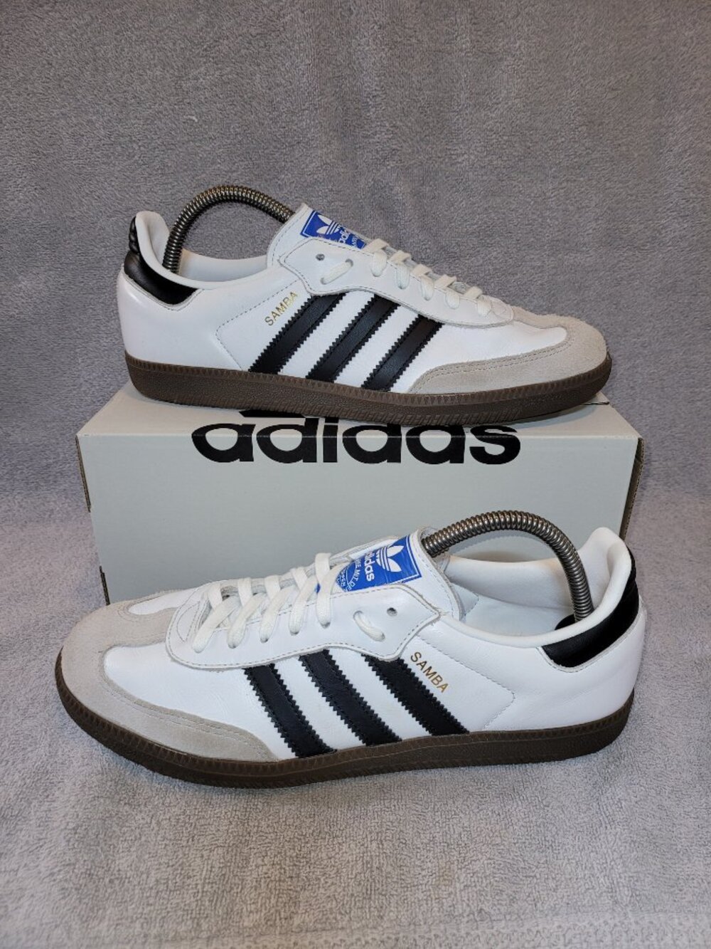 Adidas SAMBA Originals Women's Size 10 OG Sneakers White/Black/Brown Gum IG9030